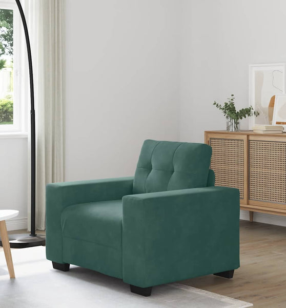 Sessel Dunkelgrün 59 cm Samt