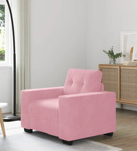 Sessel Rosa 59 cm Samt