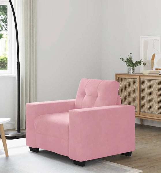Sessel Rosa 59 cm Samt