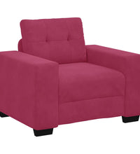 Sessel Weinrot 59 cm Samt