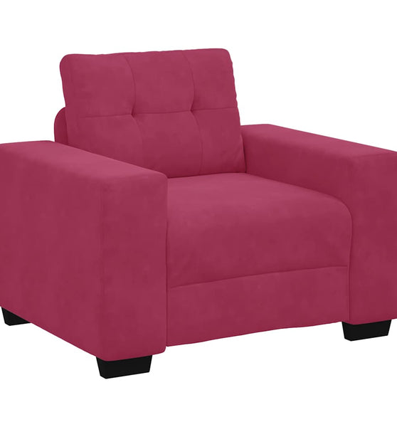 Sessel Weinrot 59 cm Samt
