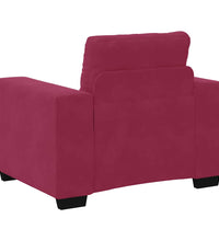 Sessel Weinrot 59 cm Samt