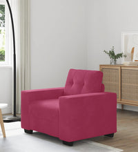 Sessel Weinrot 59 cm Samt