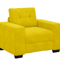 Sessel Gelb 59 cm Samt