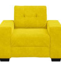 Sessel Gelb 59 cm Samt
