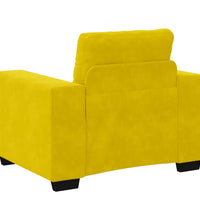 Sessel Gelb 59 cm Samt