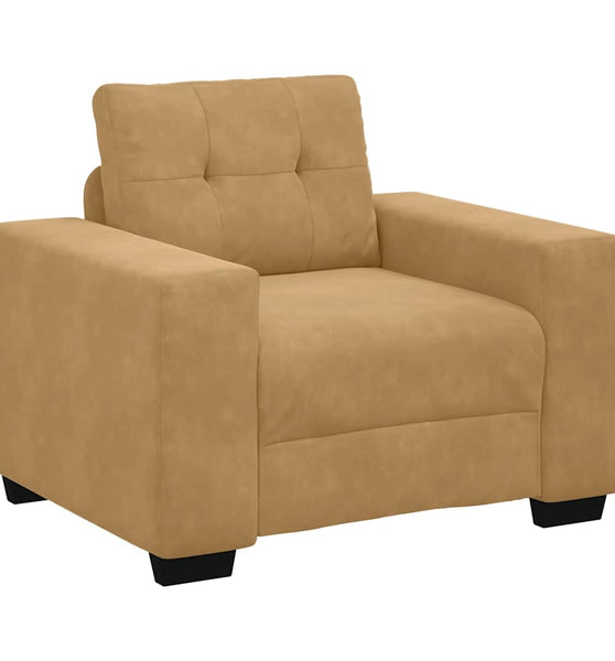 Sessel Braun 59 cm Samt