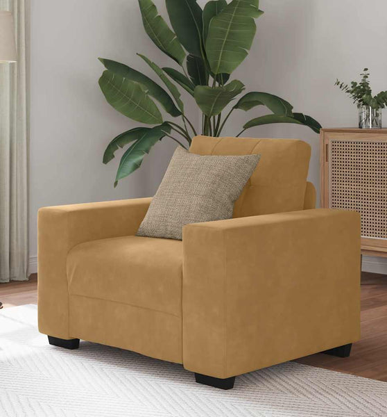 Sessel Braun 59 cm Samt