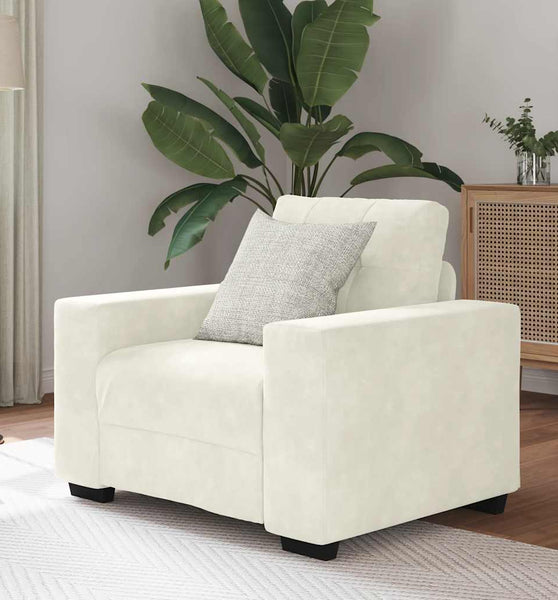 Sessel Creme 59 cm Samt