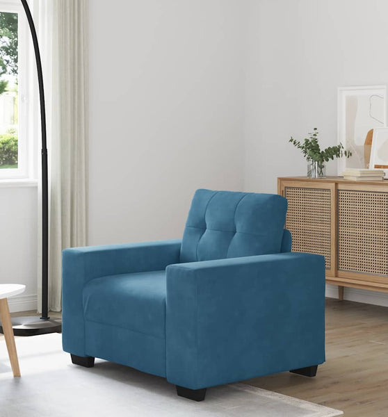 Sessel Blau 59 cm Samt