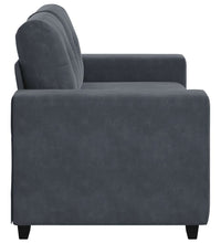 Zweisitzer-Sofa Dunkelgrau 120 cm Samt