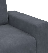 Zweisitzer-Sofa Dunkelgrau 120 cm Samt