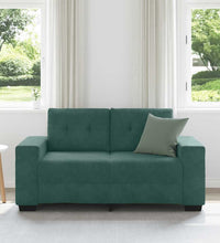 Zweisitzer-Sofa Dunkelgrün 120 cm Samt