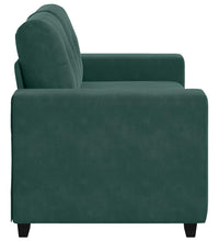 Zweisitzer-Sofa Dunkelgrün 120 cm Samt