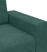 Zweisitzer-Sofa Dunkelgrün 120 cm Samt