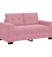 Zweisitzer-Sofa Rosa 120 cm Samt