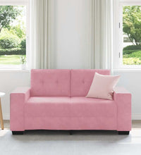 Zweisitzer-Sofa Rosa 120 cm Samt