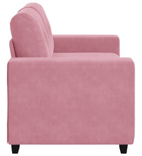 Zweisitzer-Sofa Rosa 120 cm Samt