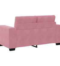 Zweisitzer-Sofa Rosa 120 cm Samt