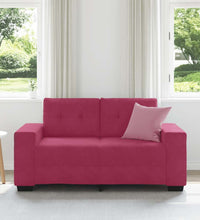 Zweisitzer-Sofa Weinrot 120 cm Samt