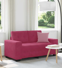 Zweisitzer-Sofa Weinrot 120 cm Samt