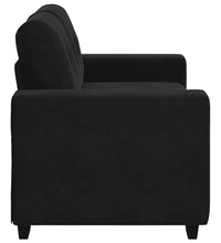 Zweisitzer-Sofa Schwarz 120 cm Samt