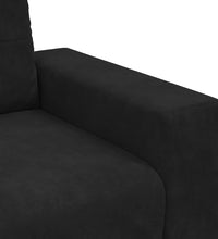 Zweisitzer-Sofa Schwarz 120 cm Samt