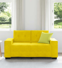 Zweisitzer-Sofa Gelb 120 cm Samt