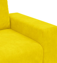 Zweisitzer-Sofa Gelb 120 cm Samt