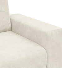 Zweisitzer-Sofa Creme 120 cm Samt