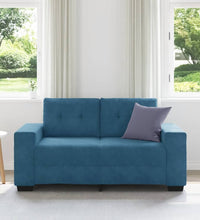 Zweisitzer-Sofa Blau 120 cm Samt