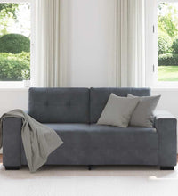 Zweisitzer-Sofa Dunkelgrau 140 cm Samt