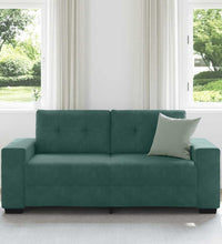 Zweisitzer-Sofa Dunkelgrün 140 cm Samt