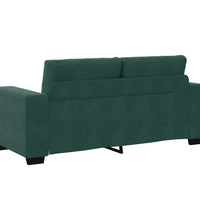 Zweisitzer-Sofa Dunkelgrün 140 cm Samt