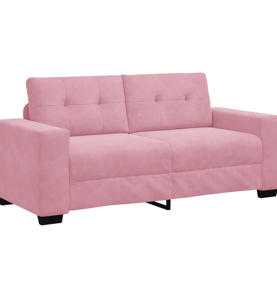 Zweisitzer-Sofa Rosa 140 cm Samt