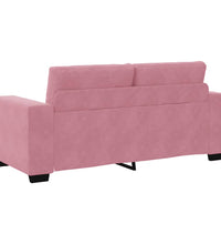 Zweisitzer-Sofa Rosa 140 cm Samt