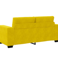 Zweisitzer-Sofa Gelb 140 cm Samt