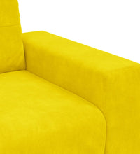 Zweisitzer-Sofa Gelb 140 cm Samt