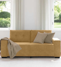 Zweisitzer-Sofa Braun 140 cm Samt