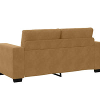 Zweisitzer-Sofa Braun 140 cm Samt