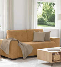 Zweisitzer-Sofa Braun 140 cm Samt