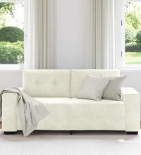 Zweisitzer-Sofa Creme 140 cm Samt