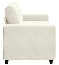 Zweisitzer-Sofa Creme 140 cm Samt