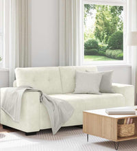 Zweisitzer-Sofa Creme 140 cm Samt