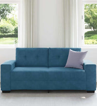 Zweisitzer-Sofa Blau 140 cm Samt