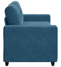 Zweisitzer-Sofa Blau 140 cm Samt