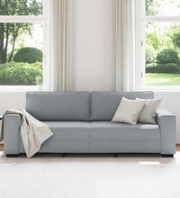 3-Sitzer-Sofa Hellgrau 180 cm Stoff