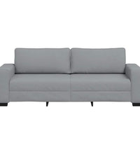 3-Sitzer-Sofa Hellgrau 180 cm Stoff