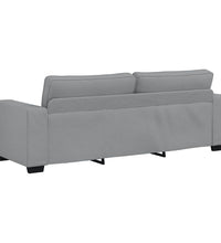 3-Sitzer-Sofa Hellgrau 180 cm Stoff