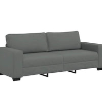 3-Sitzer-Sofa Dunkelgrau 180 cm Stoff
